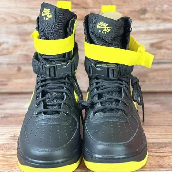 Nike SF Special Field Air Force Black Dynamic Yellow Men's Size